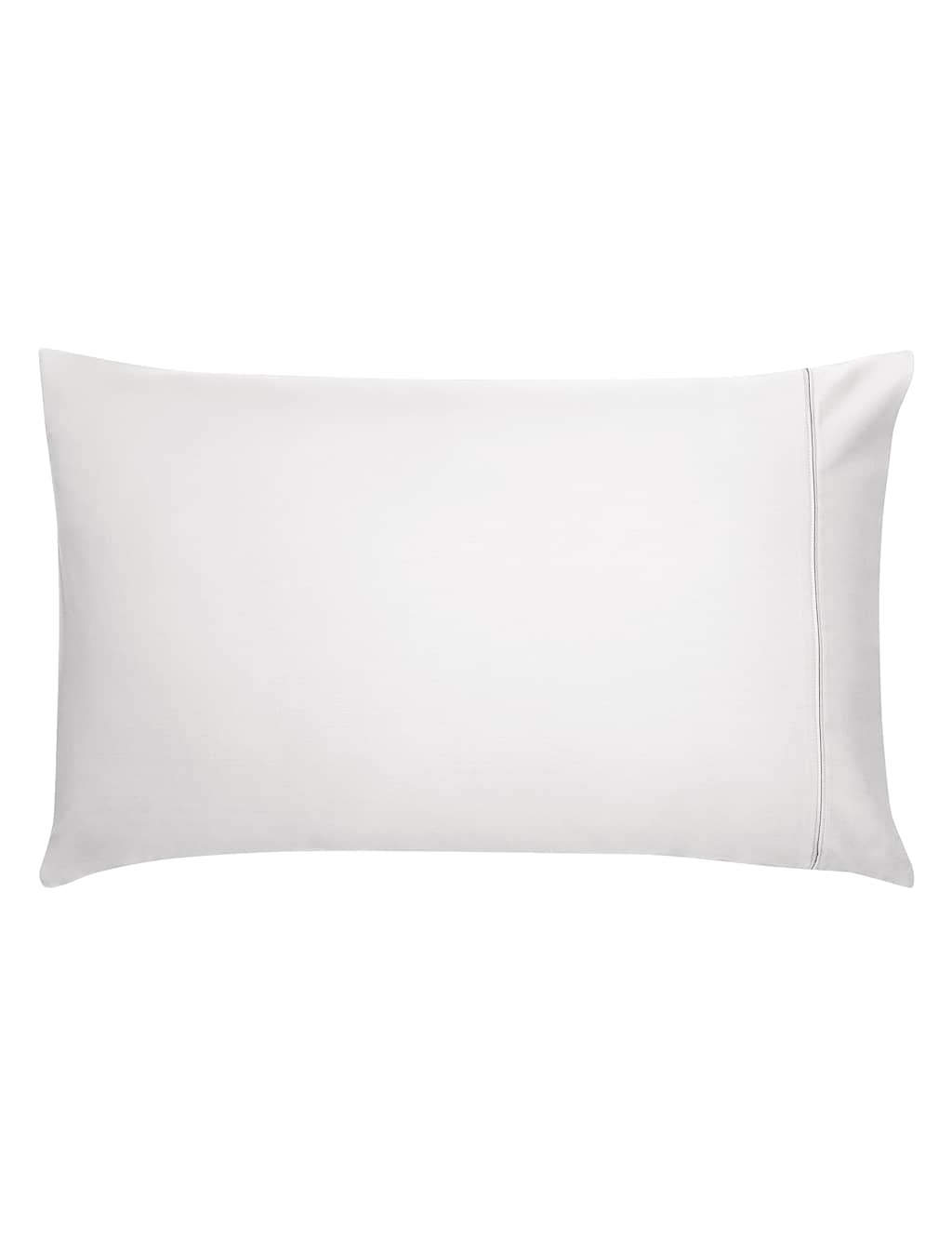 Bedeck Of Belfast Pure Cotton Sateen Pillowcase - Silver - Available at M&S