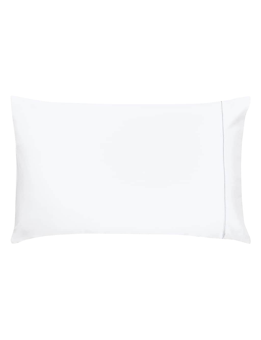Bedeck Of Belfast Pure Cotton Sateen Pillowcase - White - Available at M&S