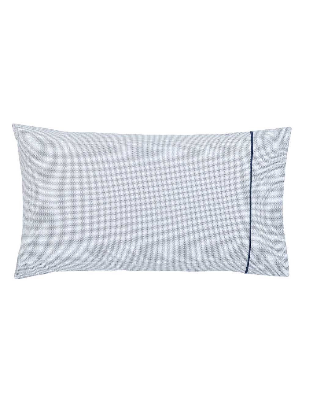 Bedeck Of Belfast 2 Pack Kayah Pure Cotton Pillow Cases - Indigo Mix - Available at M&S