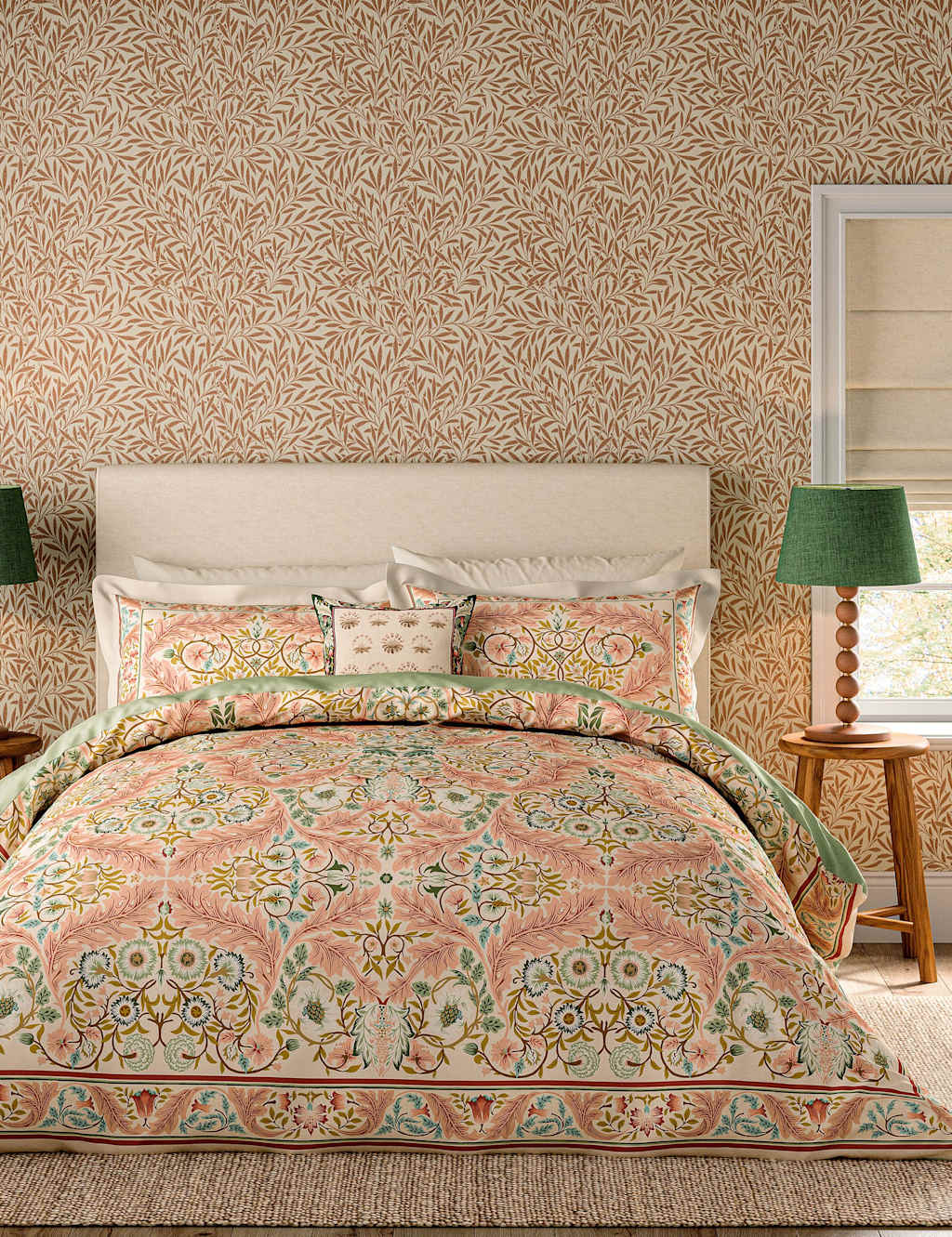 Morris & Co Pure Cotton Earthly Paradise Bedding Set - King Size (5 ft) - Multi - Available at M&S