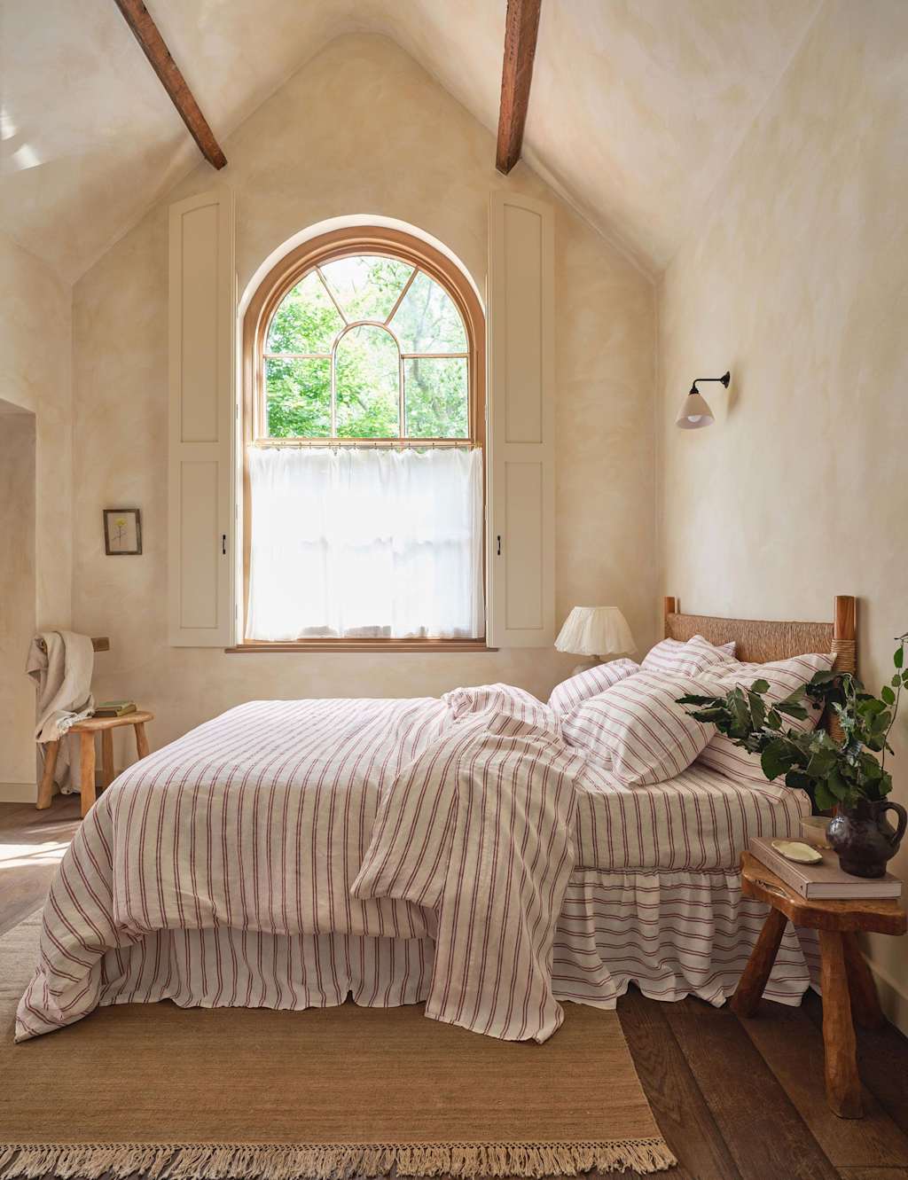 Piglet In Bed Linen Rich Kemptown Stripe Duvet Cover - Single (3 ft) - Cream Mix - Available at M&S