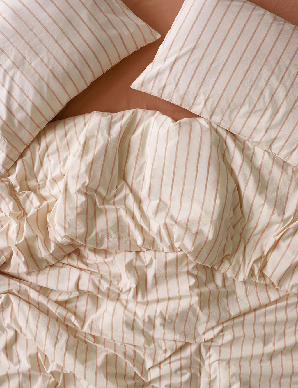 Piglet In Bed Pure Cotton Striped Duvet Cover - Super King Size (6 ft) - Pink Mix - Available at M&S