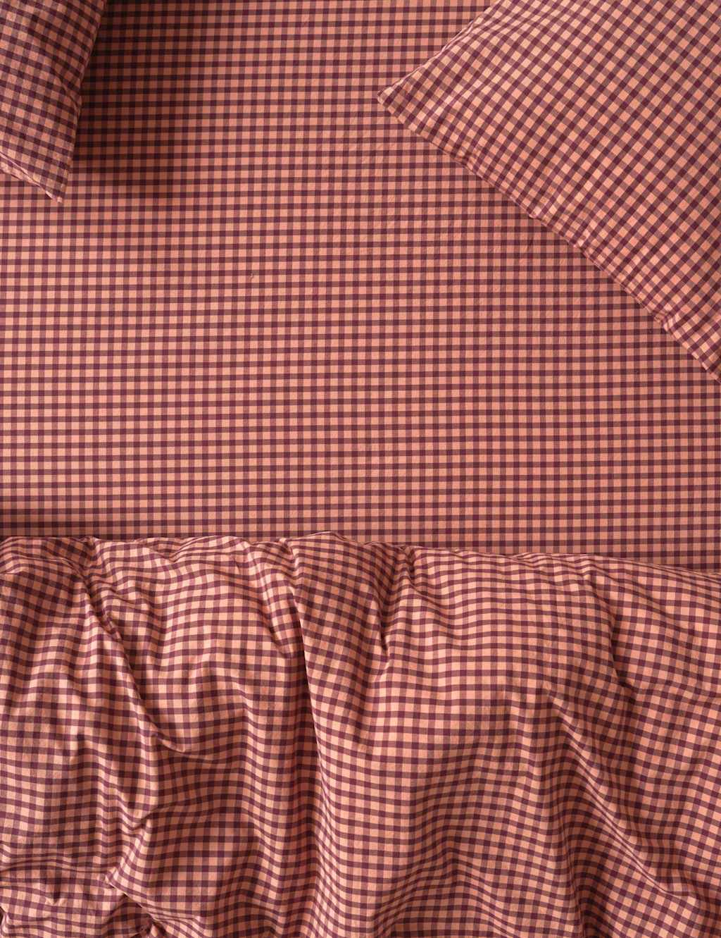 Piglet In Bed Washed Cotton Gingham Fitted Sheet - Single (3 ft) - Pink Mix - Available at M&S