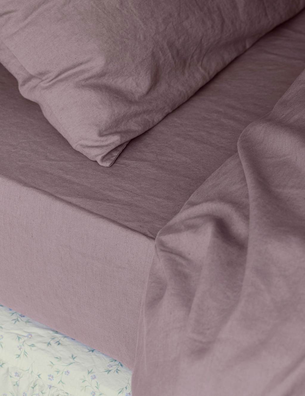 Piglet In Bed Linen Rich Fitted Sheet - Single (3 ft) - Purple - Available at M&S