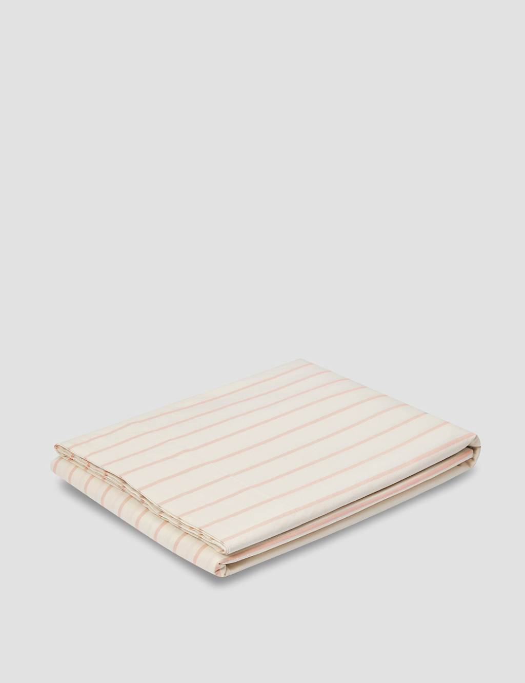 Piglet In Bed Pure Cotton Striped Flat Sheet - Single (3 ft) - Cream Mix - Available at M&S