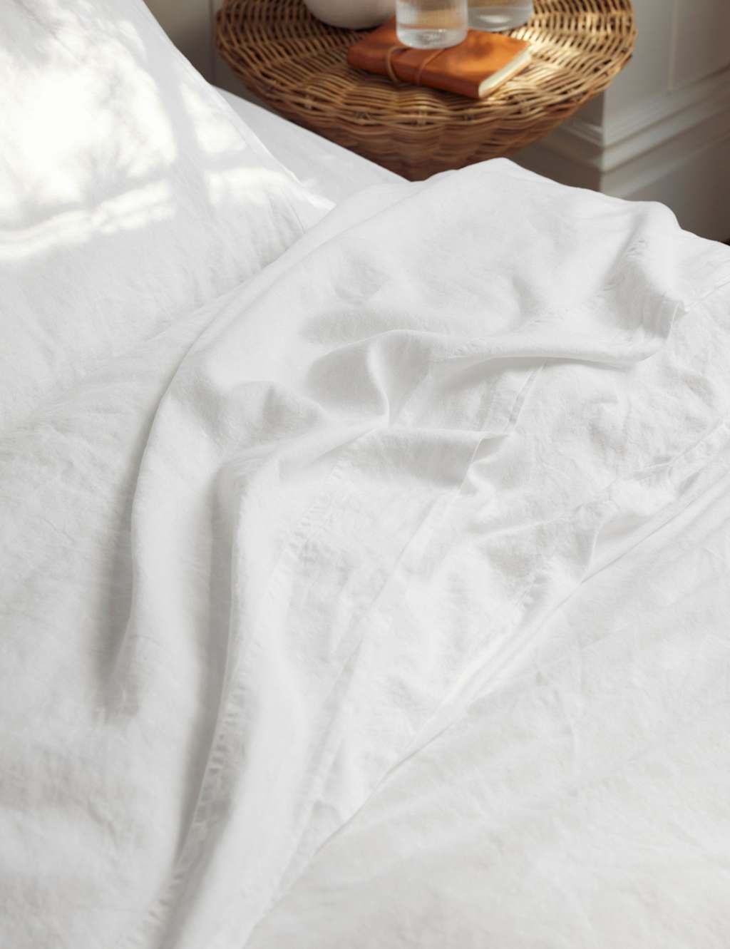 Piglet In Bed Linen Rich Flat Sheet - Single (3 ft) - White - Available at M&S