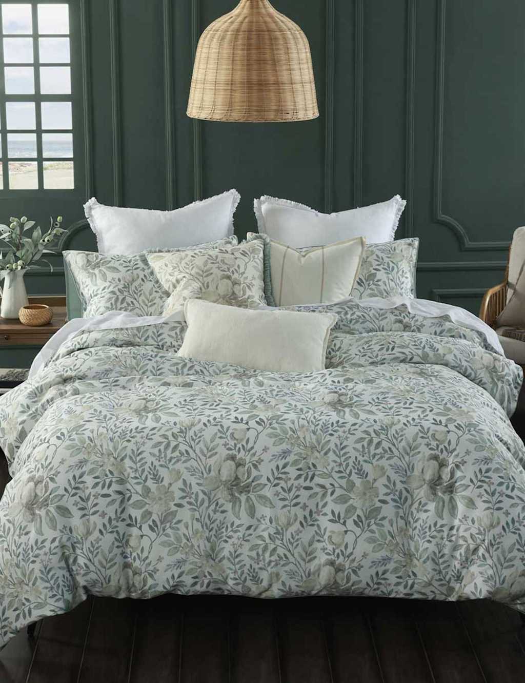 Mm Linen Pure Cotton Whisper Bedding Set - Super King Size (6 ft) - Medium Grey Mix - Available at M&S