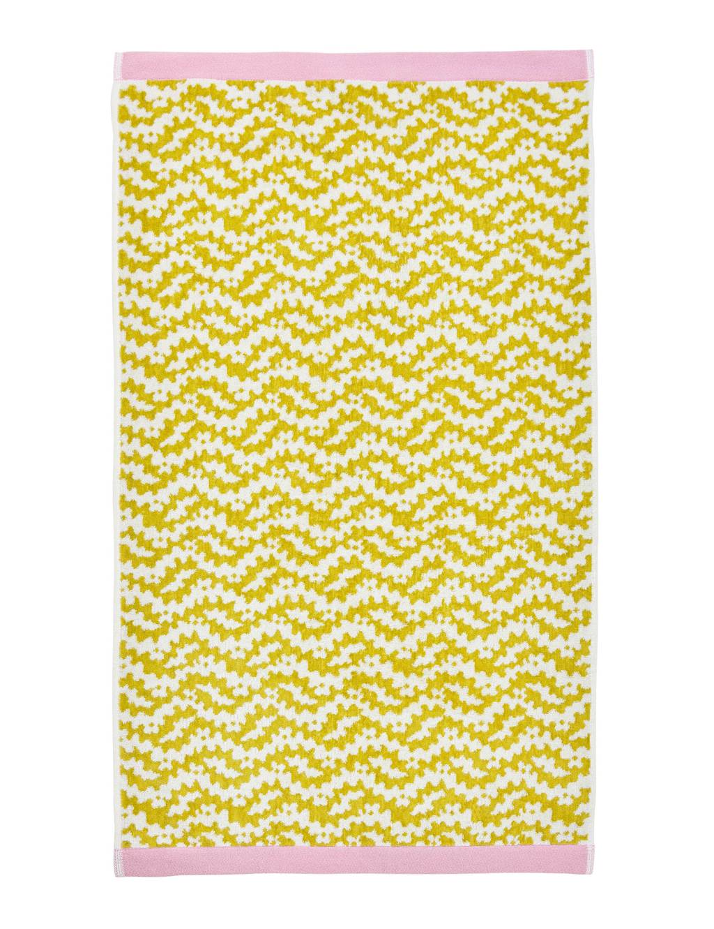 Land & Shore Pure Cotton Sperrin Towel - Hand Towel - Yellow Mix - Available at M&S