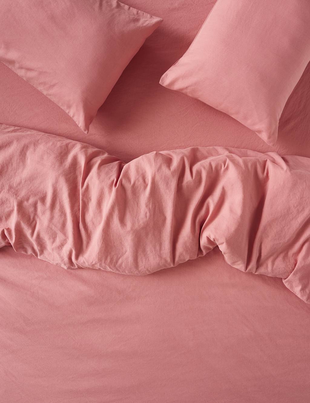 Piglet In Bed Linen Rich Duvet Cover - Super King Size (6 ft) - Pink - Available at M&S