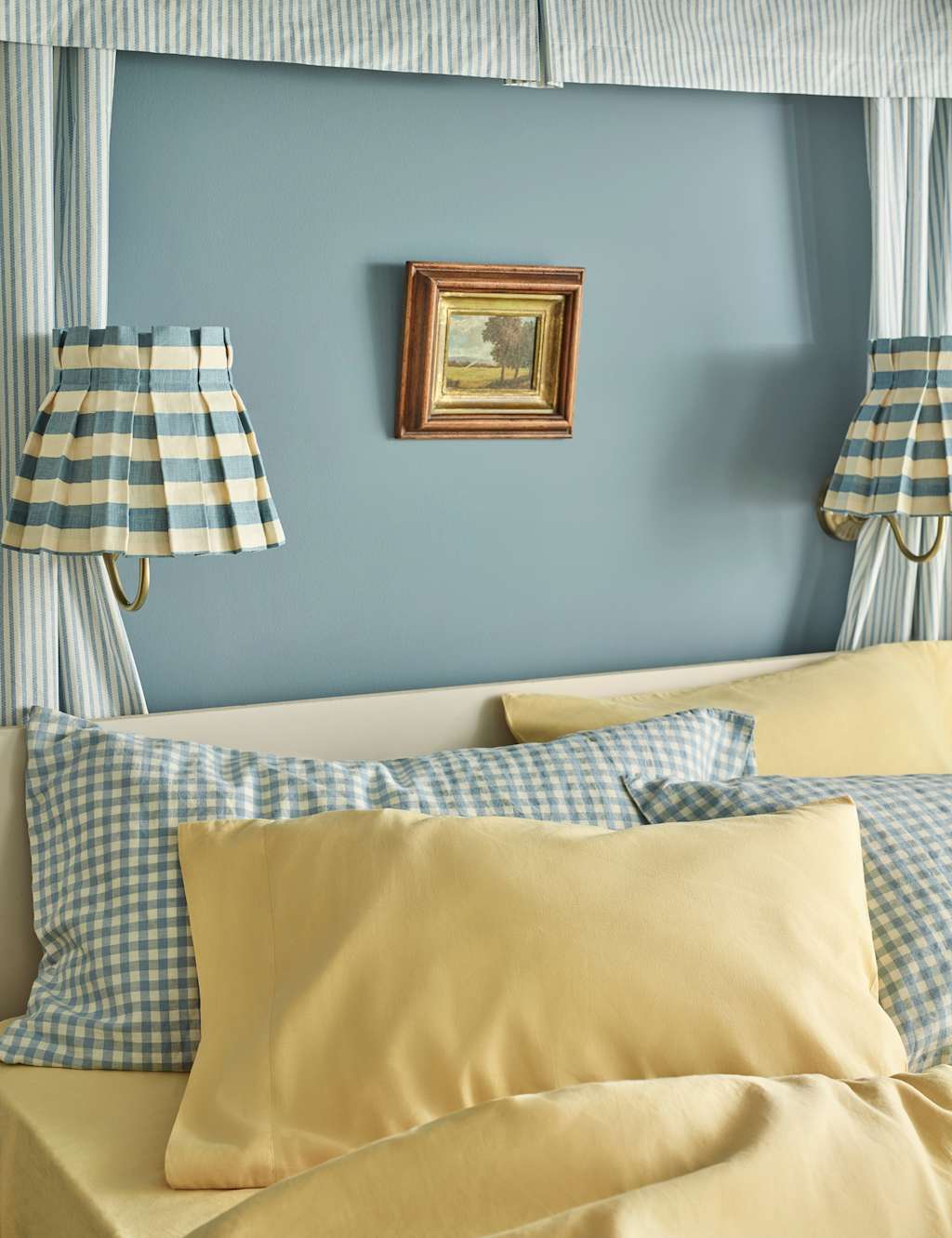 Piglet In Bed 2 Pack Linen Rich Pillowcases - Yellow - Available at M&S