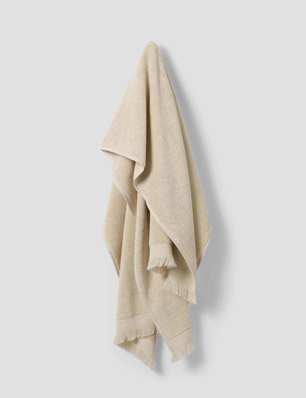 Piglet In Bed Pure Cotton Fringed Towel - Bath Sheet - Cream - Available at M&S