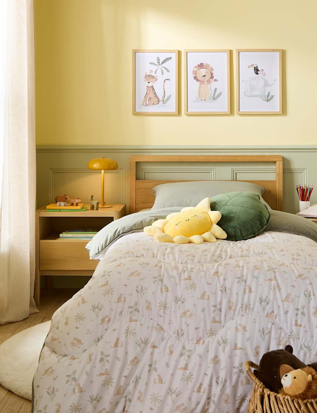 Nightlark Leopard Print 4.5 Tog Coverless Duvet Set - Double (4 ft 6) - Oatmeal Mix - Available at M&S