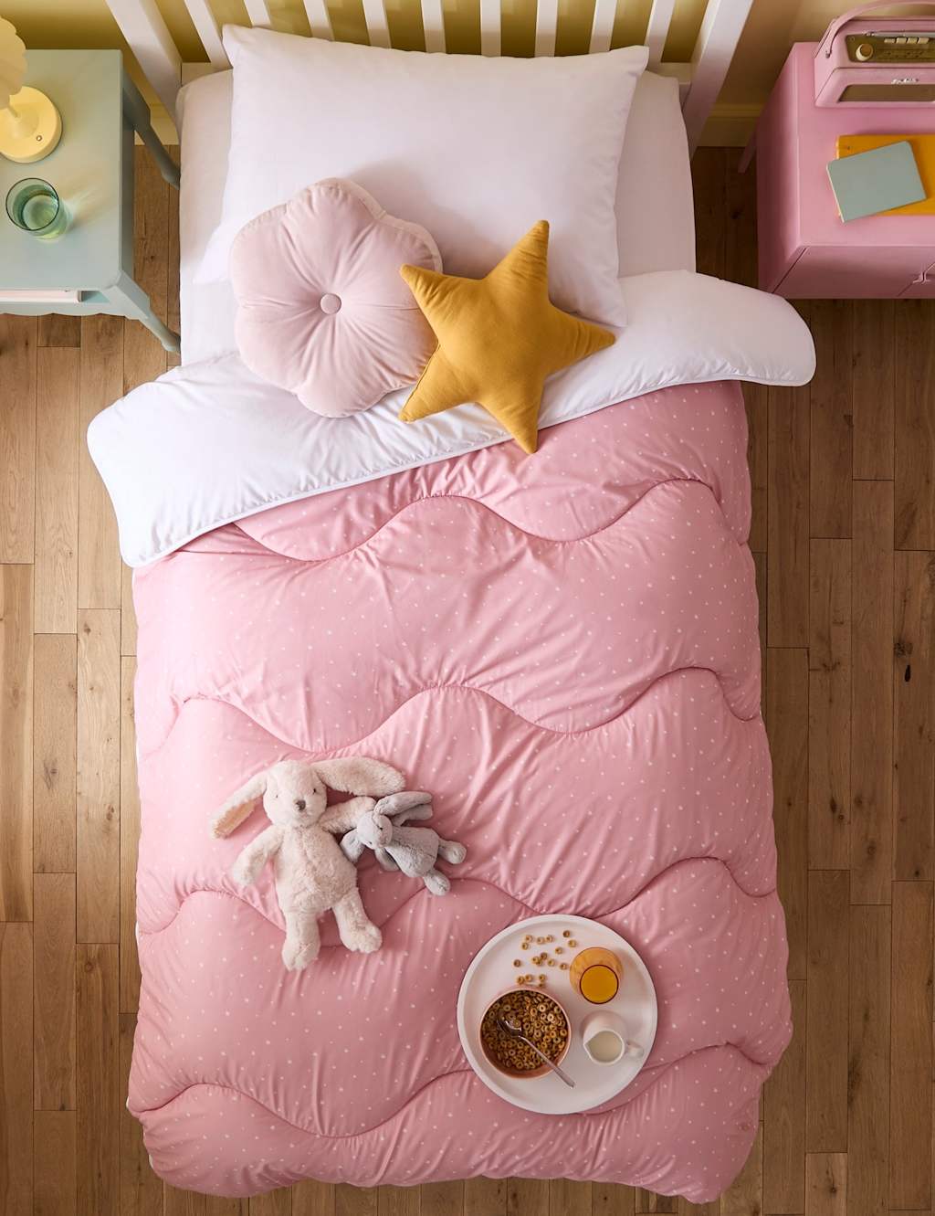 Nightlark Star 10.5 Tog Coverless Duvet Set - Single (3 ft) - Pink Mix - Available at M&S
