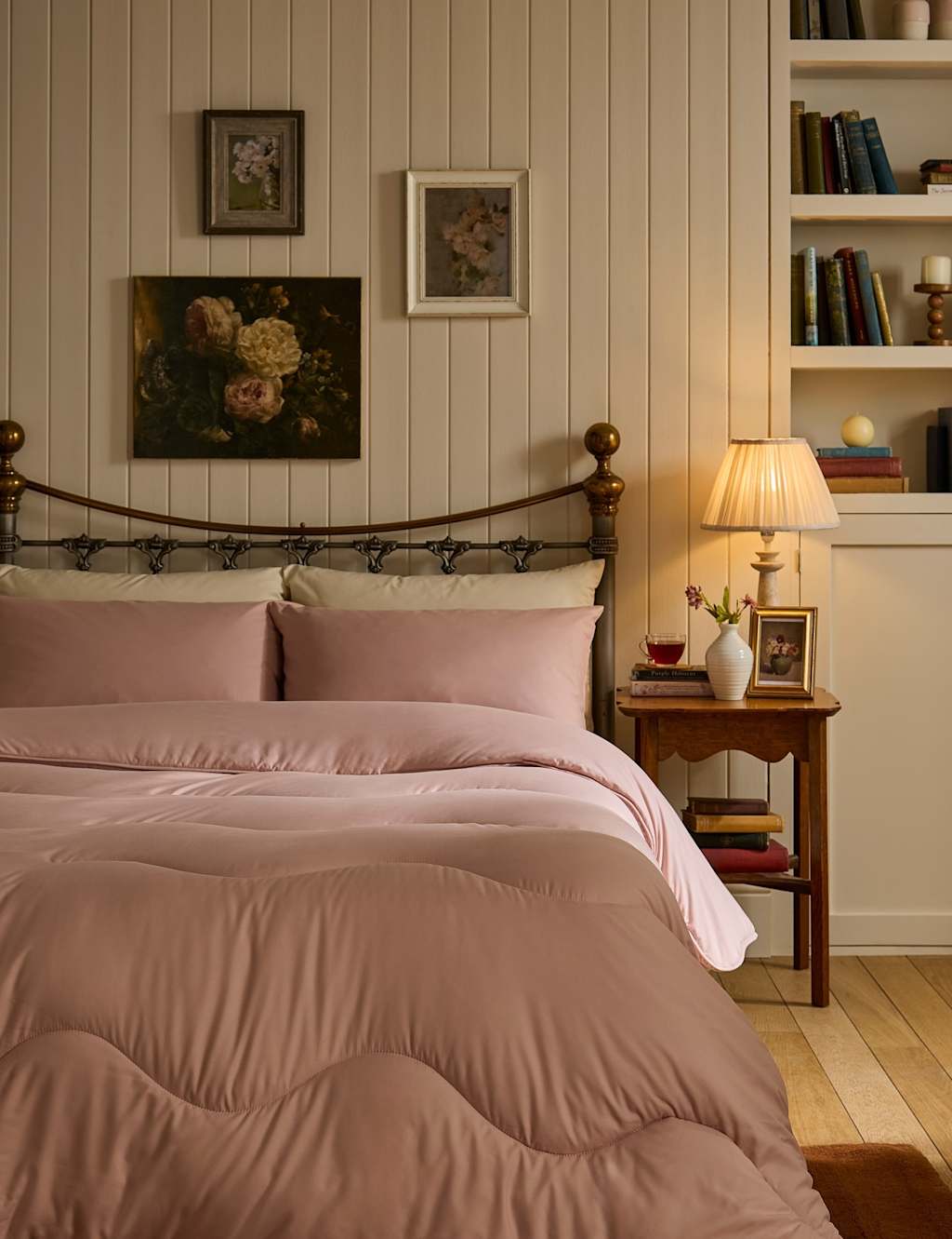 Nightlark 4.5 Tog Coverless Duvet and Pillowcase - King Size (5 ft) - Pink - Available at M&S
