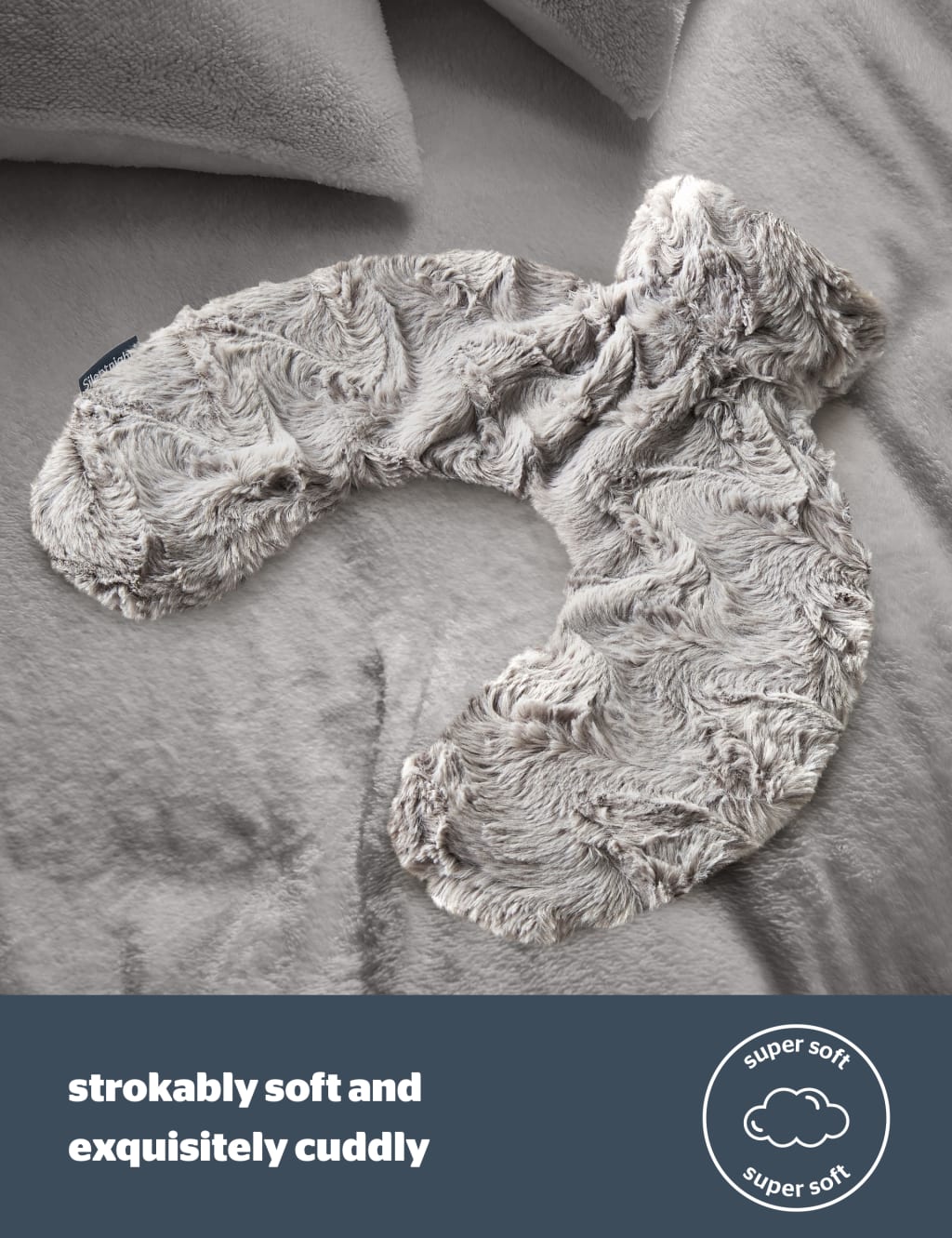 Silentnight Faux Fur Hot Water Bottle Grey