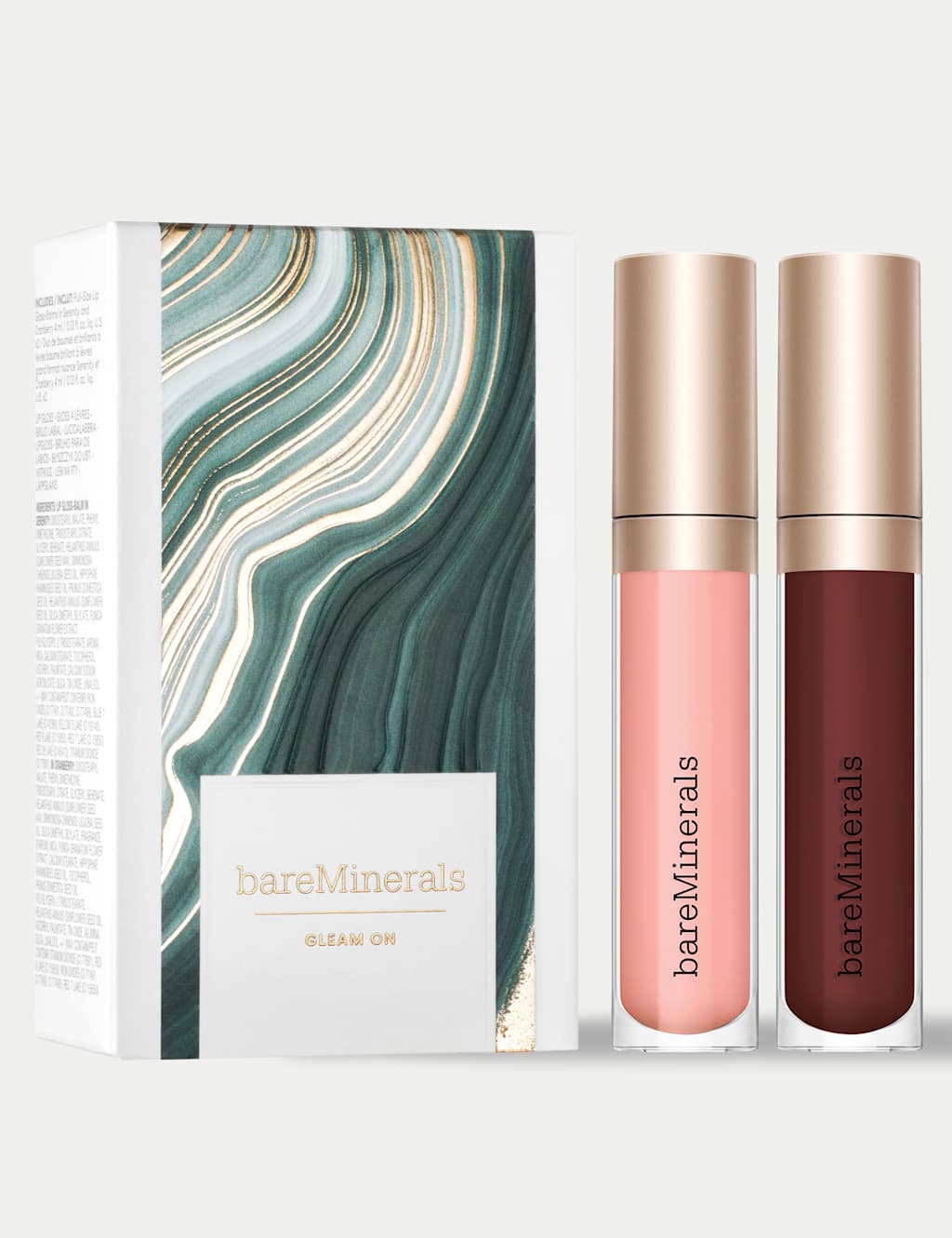 bareMinerals Gleam On Full Size Lip Gloss-Balm Duo