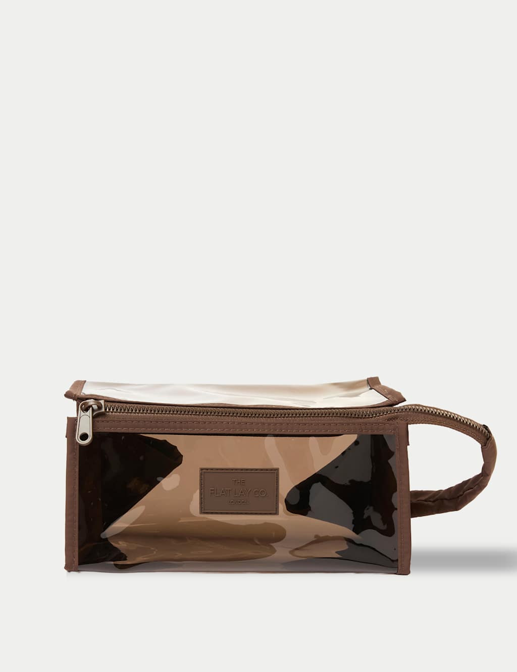 Flat Lay Co Jelly Flat Lay Makeup Box Bag - Espresso Brown Mix