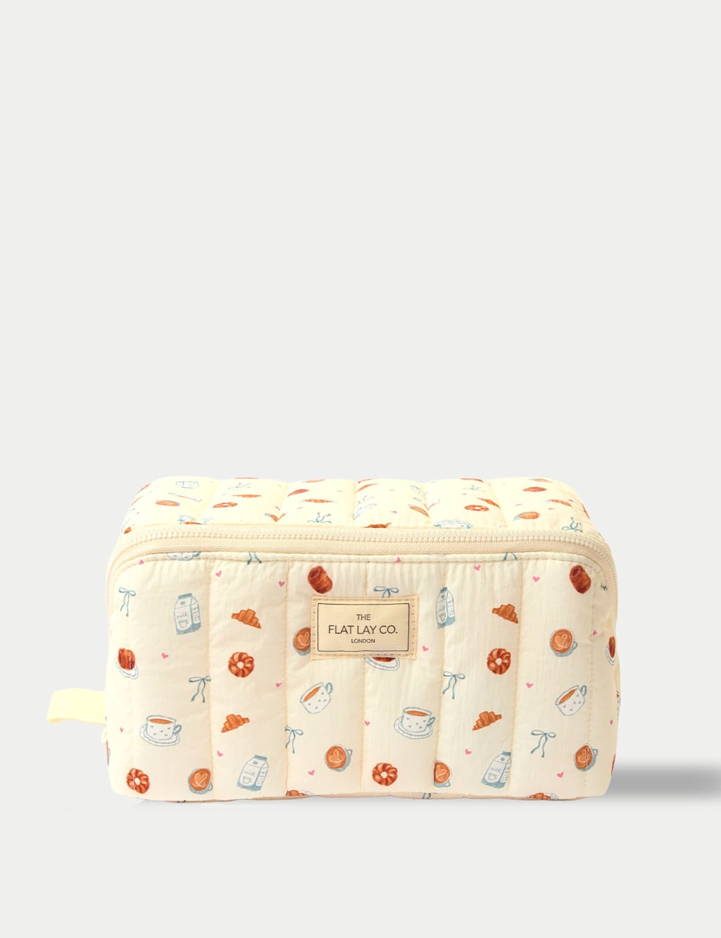 Flat Lay Co Marshmallow Flat Lay Makeup Box Bag - Patisserie Brown