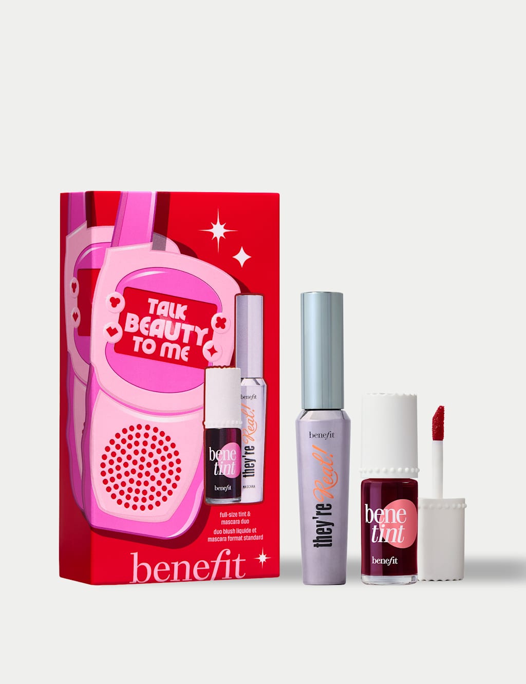 BENEFIT Talk Beauty to Me Mascara and Cheek & Lip Tint Gift Set Worth 49.50