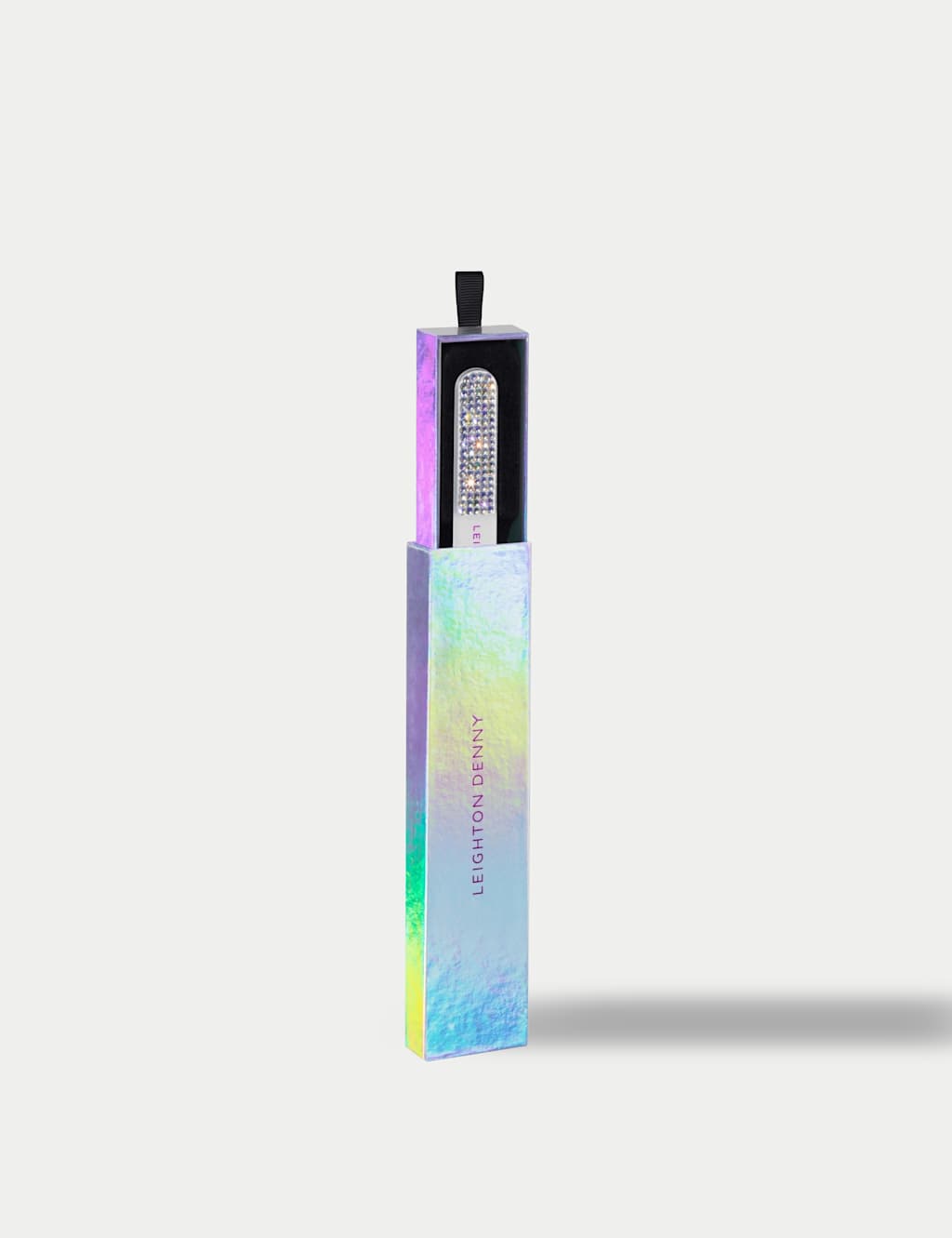 Leighton Denny Women's Small Crystal Nail File (135mm) & Case - 21st Anniversary Holographic Edition - Available at M&S