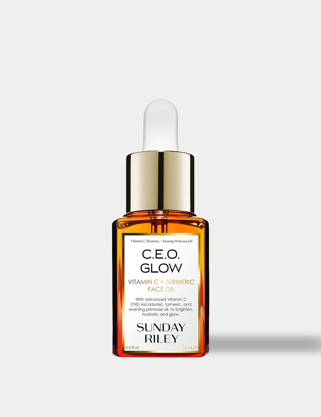 Sunday Riley CEO Glow Vitamin C & Turmeric Face Oil 15ml - Available at M&S
