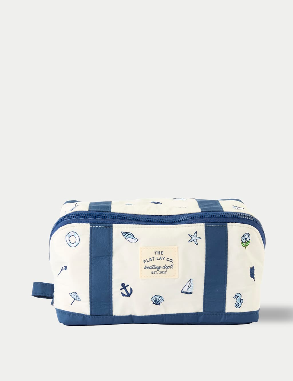The Flat Lay Co. Women's Makeup Box Bag - Navy - Available at M&S