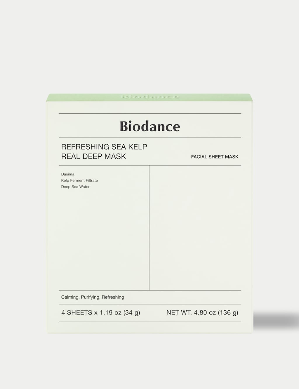 Biodance Refreshing Sea Kelp Real Deep Mask (4 Pack) - Available at M&S
