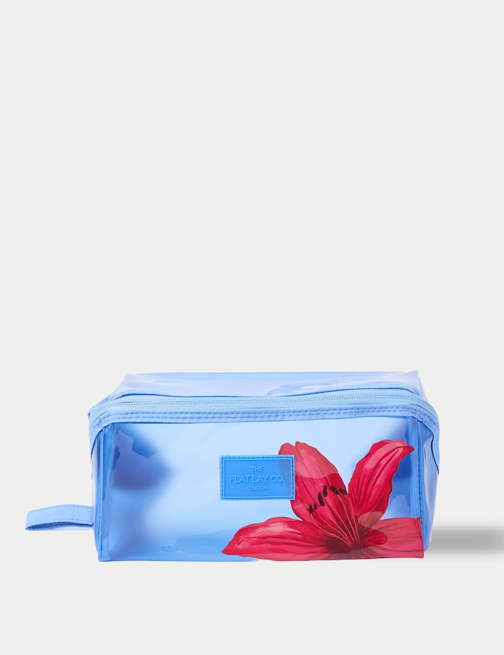 The Flat Lay Co. Women's Jelly Flat Lay Makeup Box Bag - Red - Available at M&S