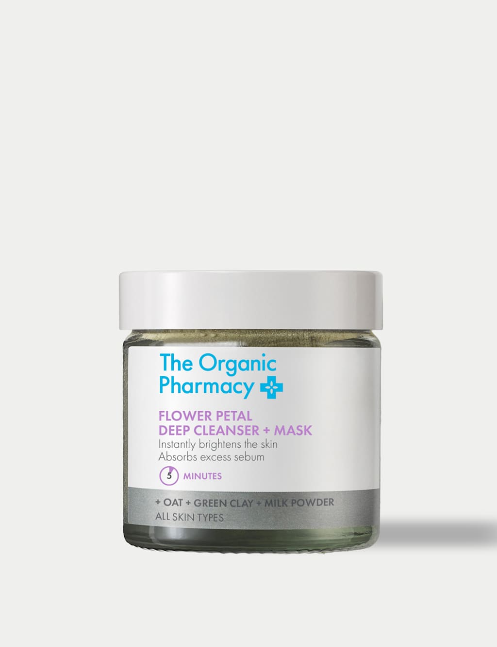 The Organic Pharmacy Flower Petal Deep Cleanser + Mask 40ml - Available at M&S