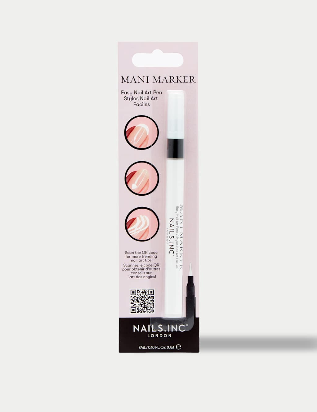 Nails Inc. Bright White Mani Marker Nail Pen 3ml