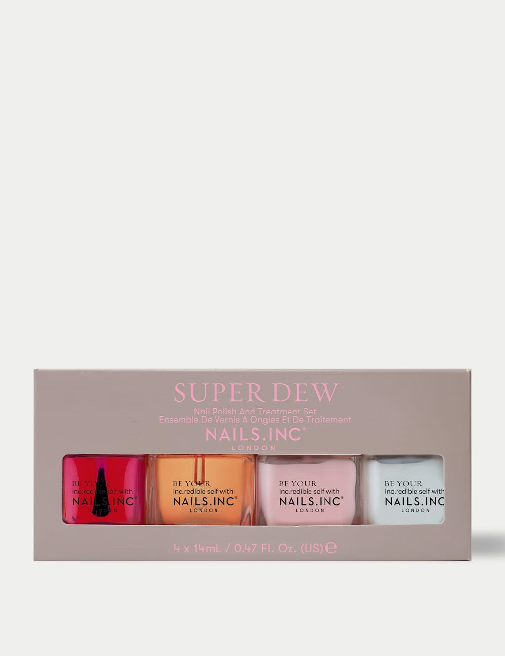 Nails Inc. Super Dew Glow Enhancing Nail Polish Set