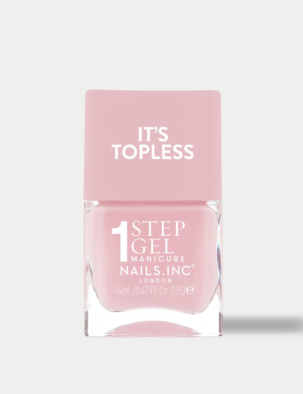 Nails Inc. Women's It's Topless 1-Step Gel Nail Polish 14ml - Soft Pink - Available at M&S