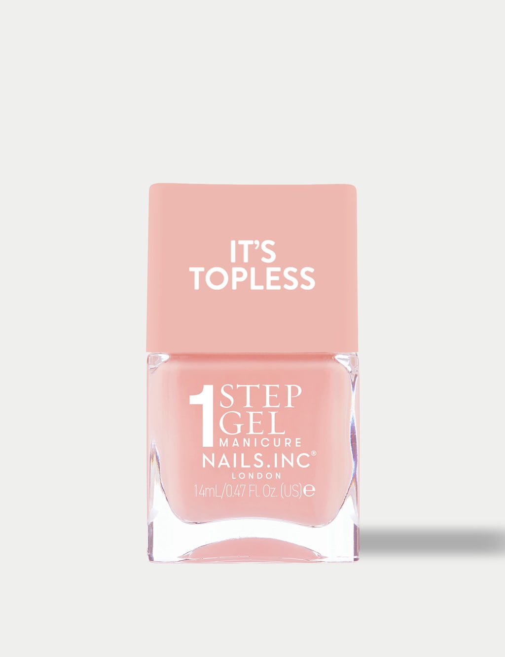 Nails Inc. Women's It's Topless 1-Step Gel Nail Polish 14ml - Nude - Available at M&S
