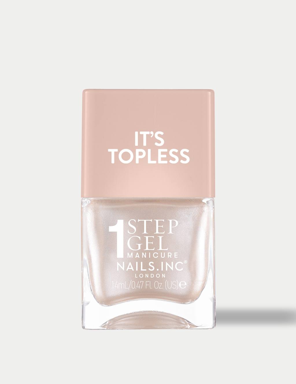 Nails Inc. Women's It's Topless 1-Step Gel Nail Polish 14ml - Ivory - Available at M&S