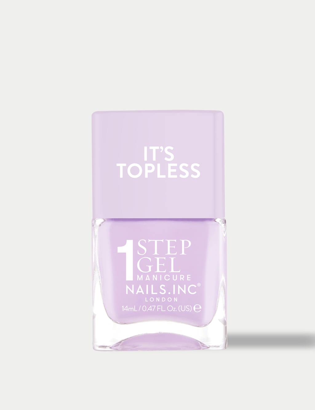 Nails Inc. It's Topless 1-Step Gel Nail Polish 14ml Dusted Lilac