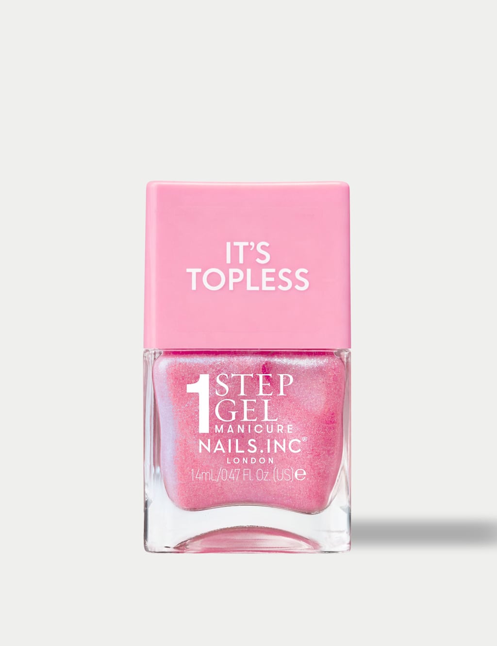 Nails Inc. Women's It's Topless 1-Step Gel Nail Polish 14ml - Magenta Mix - Available at M&S