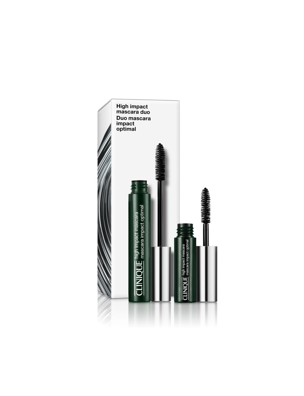 Clinique High Impact Mascara Duo: Home & Away Makeup Gift Set