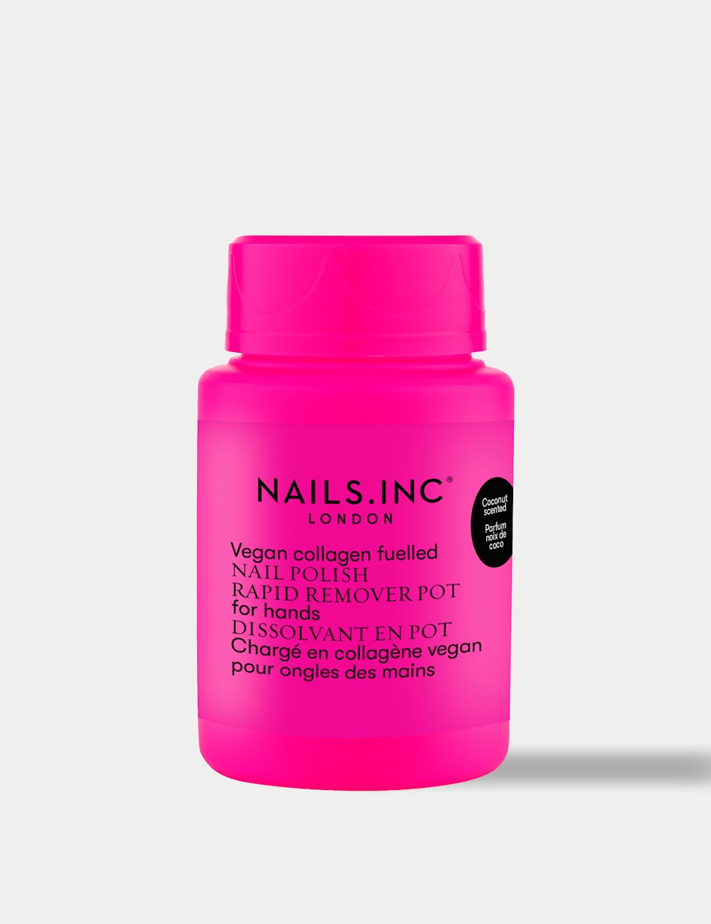 Nails Inc. Women's Powered by Vegan Collagen Nail Polish Remover Neon Pink 50ml - Available at M&S