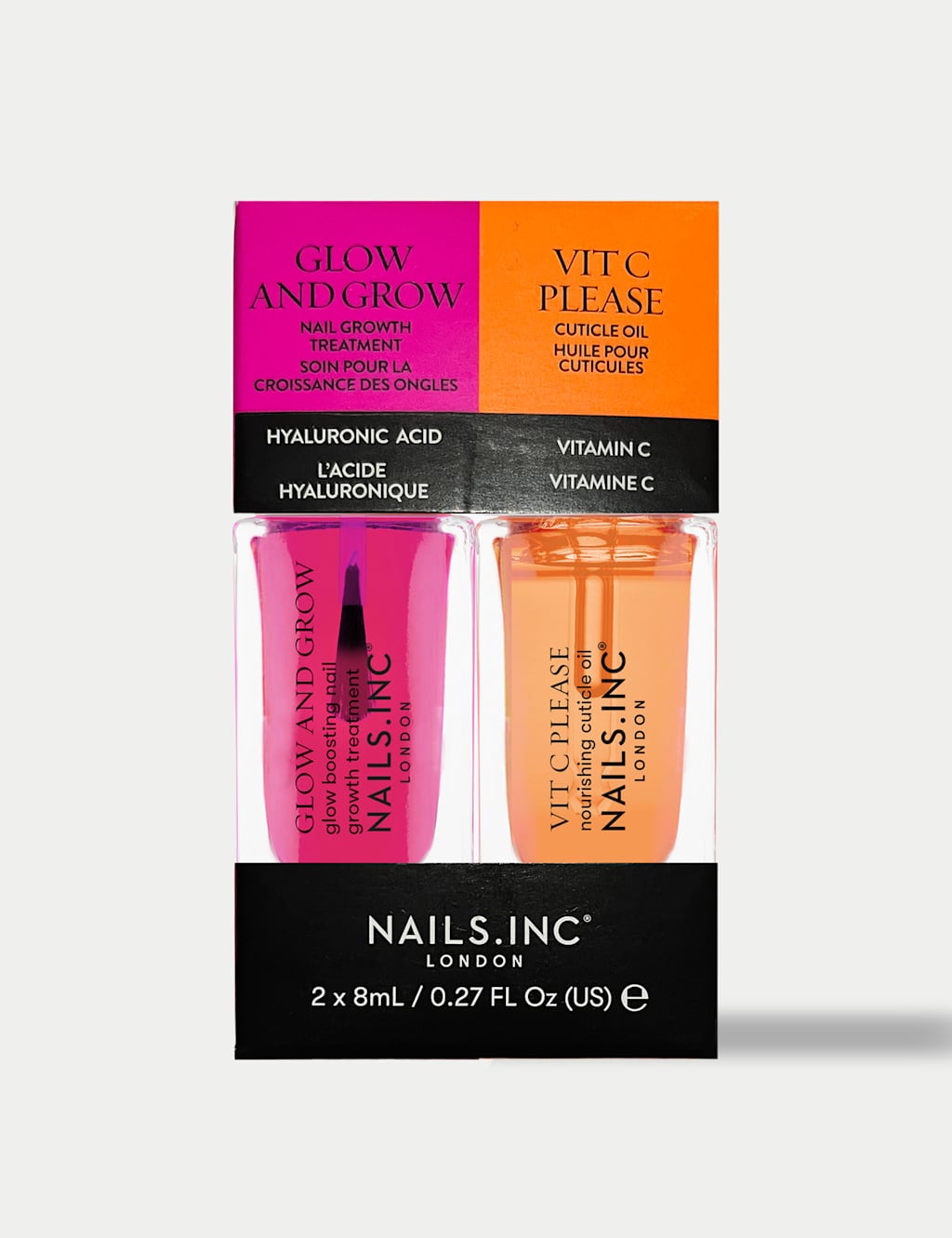 Nails Inc. Glow And Grow X Vit C Please Nail Treatment Duo