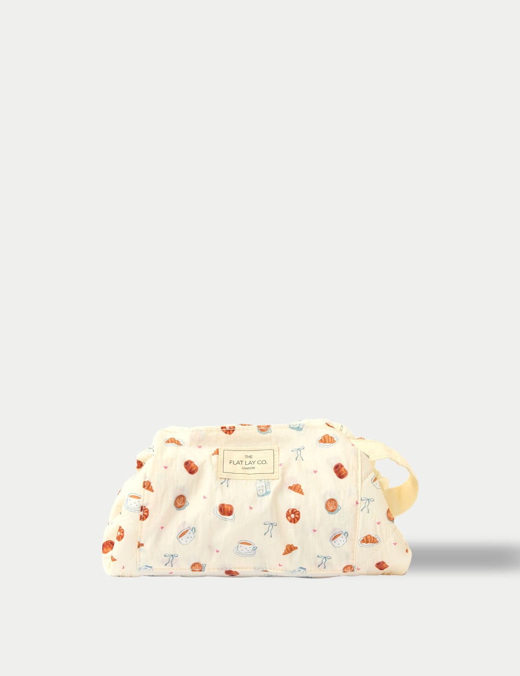 The Flat Lay Co. Women's Parachute Drawstring Patisserie Flat Lay Makeup Bag - Brown Mix - Available at M&S