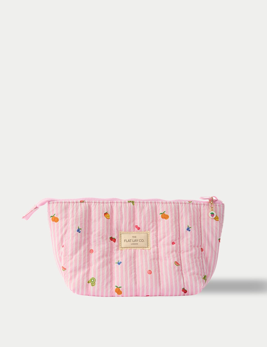 The Flat Lay Co. Women's Padded Essential Makeup Pouch - Pink - Available at M&S