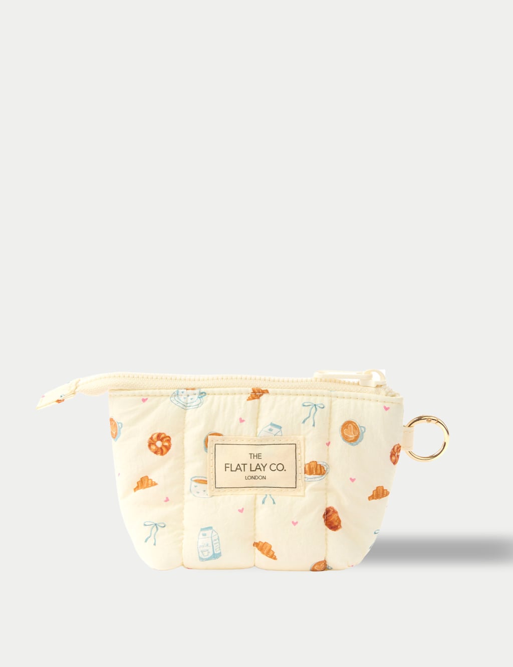 The Flat Lay Co. Women's Flat Lay Mini Keyring Pouch - Brown Mix - Available at M&S