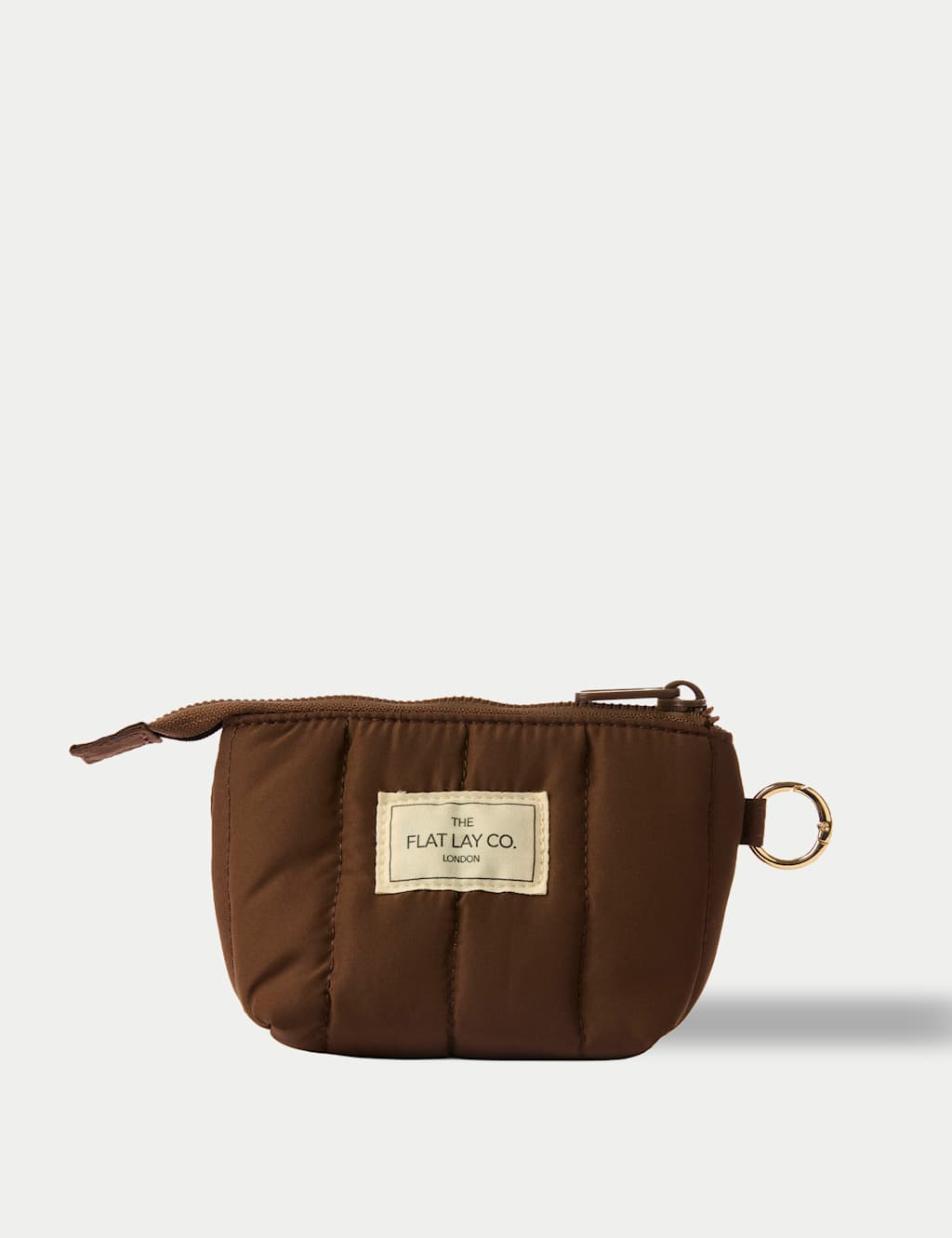 The Flat Lay Co. Women's Flat Lay Mini Keyring Pouch - Espresso - Available at M&S