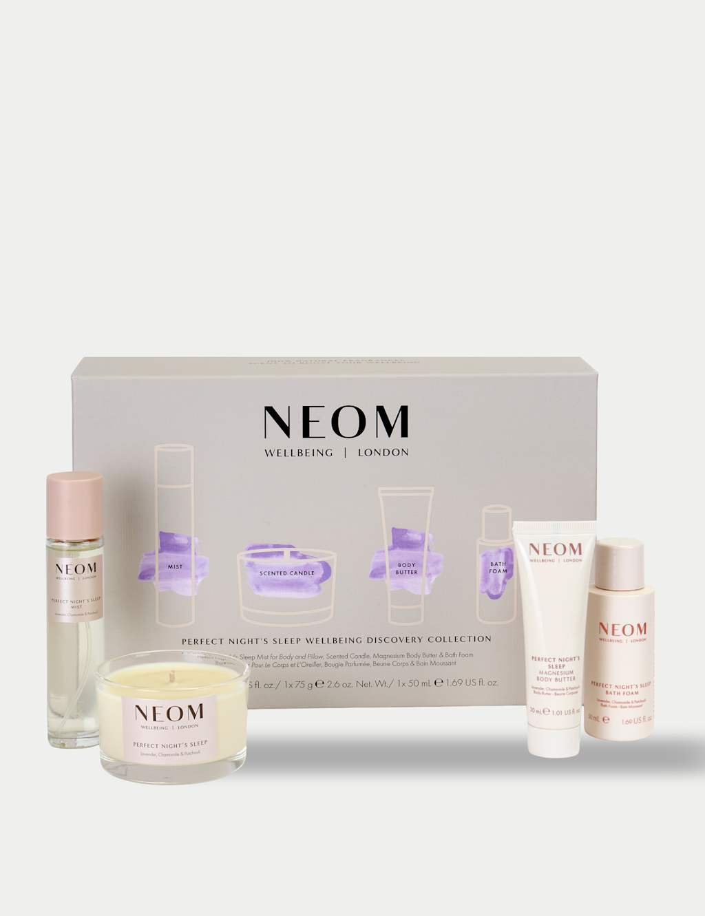 Neom Wellbeing Women's Perfect Night's Sleep Wellbeing Discovery Collection - Available at M&S