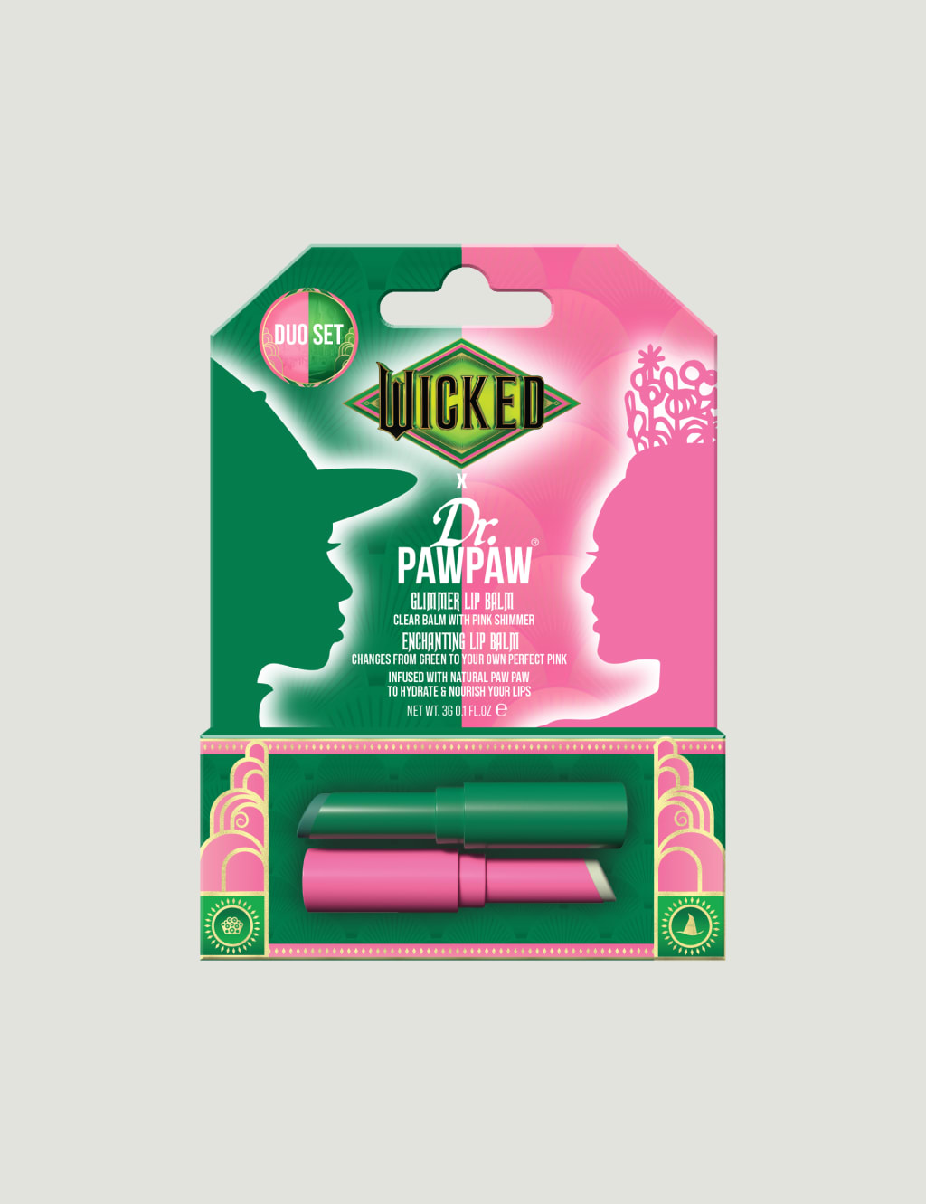 Dr. PAWPAW x Wicked Enchanting & Glimmer Lip Balm Duo