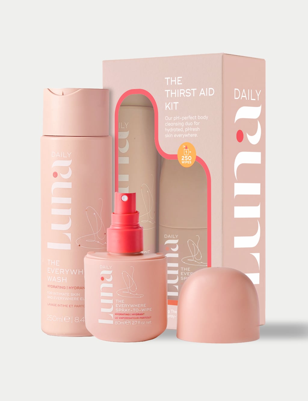 Luna Daily The Thirst -Aid Kit - Hydrating Body Wash & Refresh Spray Duo