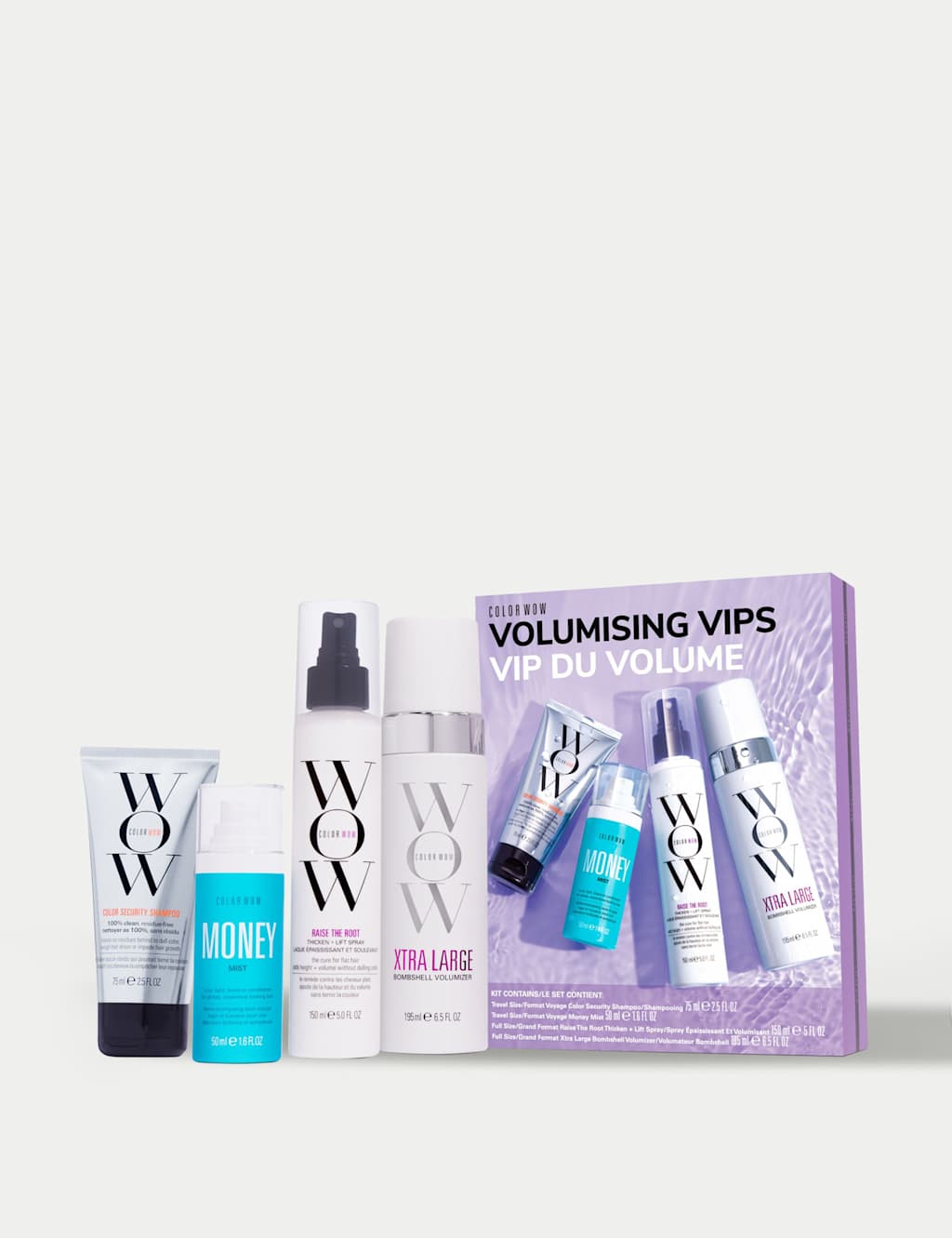 Color Wow VIPs Volumising Kit 195/150/75/75 ml