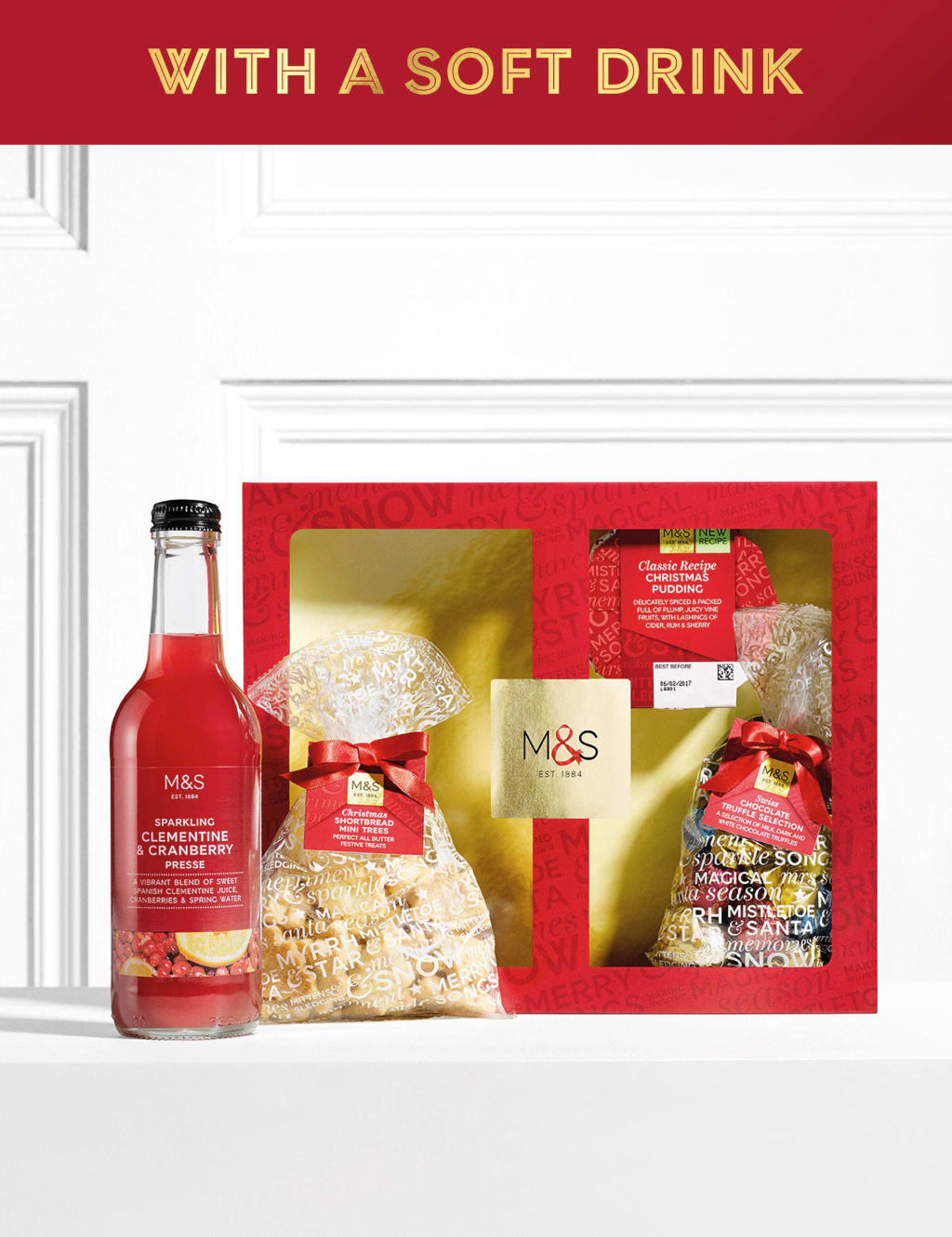 FREE WHEN YOU SPEND 75* Christmas Food Box with a Soft Drink