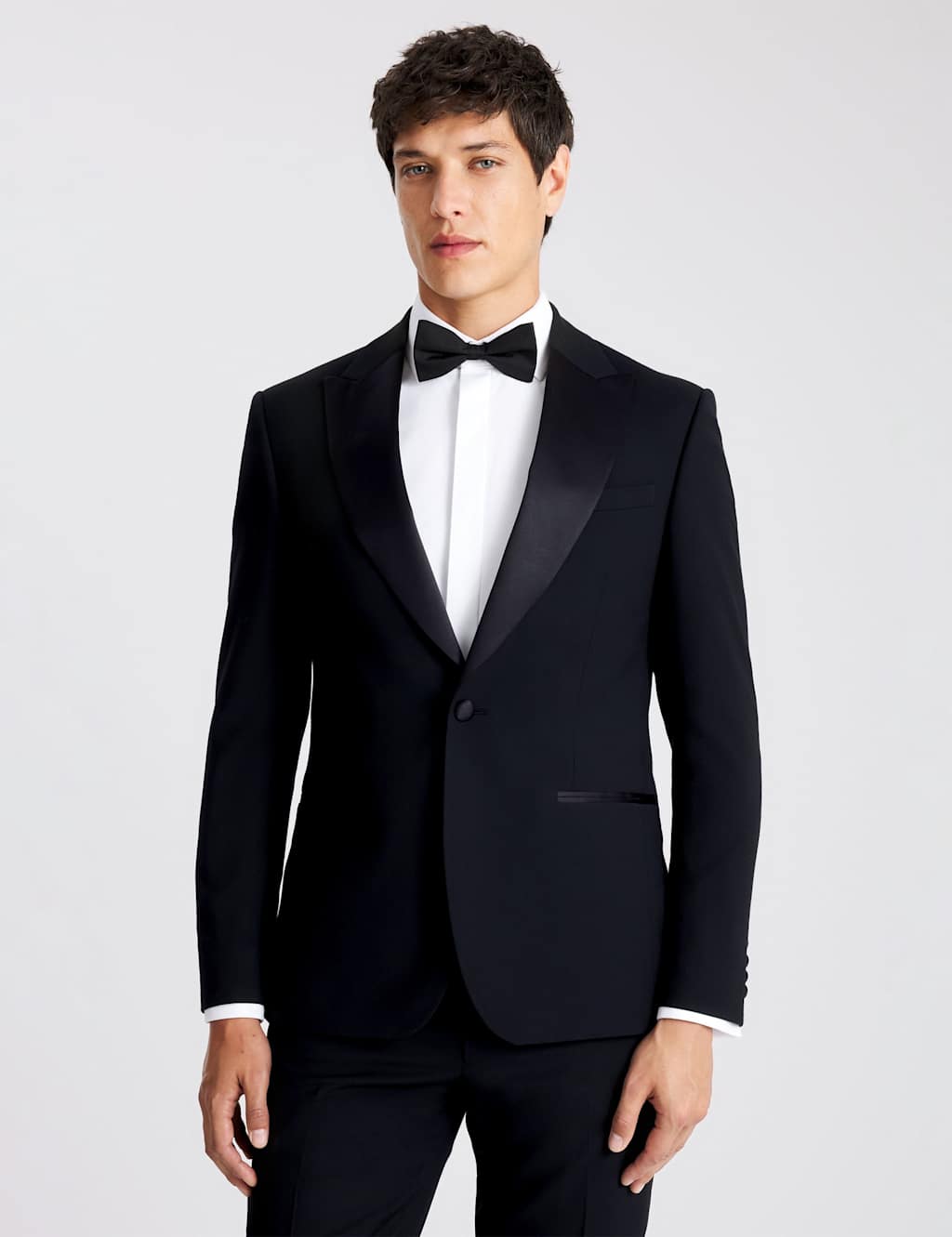 Moss Men's Slim Fit Tuxedo Jacket - 40 - Black - Available at M&S