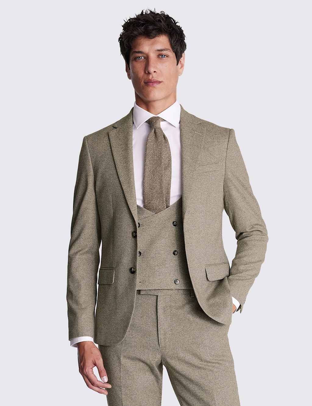 Moss Men's Slim Fit Suit Jacket - 38 - Neutral - Available at M&S